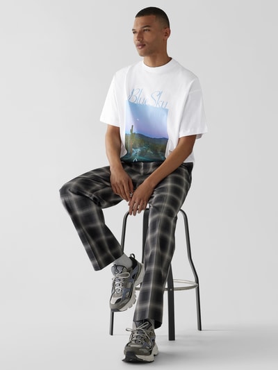 Blue Sky Inn Oversized T-Shirt mit Motiv-Print Weiss 6