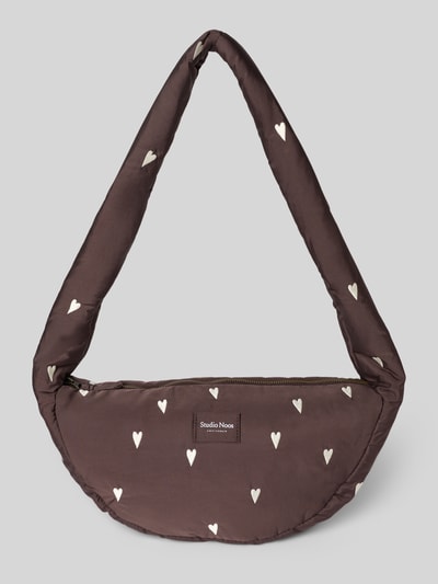 STUDIO NOOS Torba na ramię z detalem z logo Średniobrązowy 2