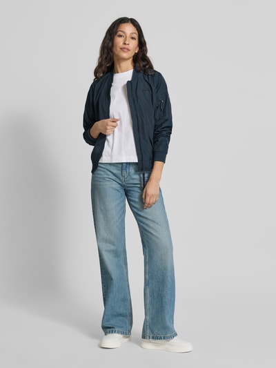 khujo Bomberjacke mit Label-Print Modell 'CEND' Marine 1