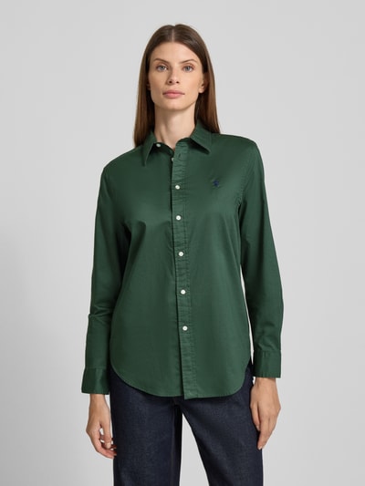 Polo Ralph Lauren Hemdbluse mit Knopfleiste Dunkelgruen 4