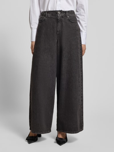 Weekend Max Mara Relaxed Fit Jeans aus reiner Baumwolle Black 4