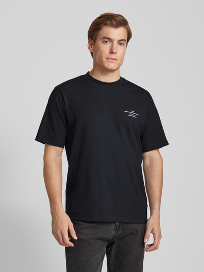 Jack & Jones Premium T-Shirt mit Label-Print und Rundhalsausschnitt Black 4