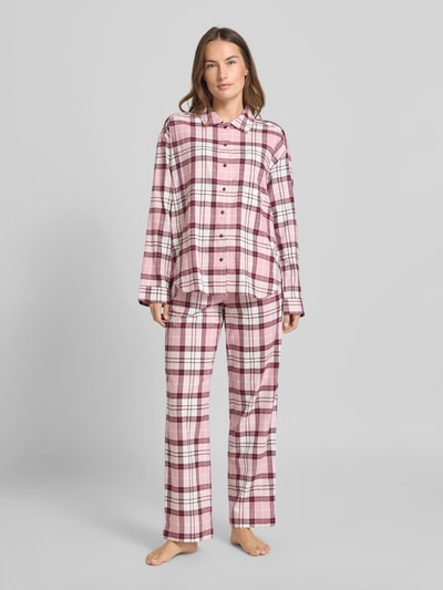 Christian Berg Woman Pyjama-Oberteil mit Umlegekragen Altrosa 1