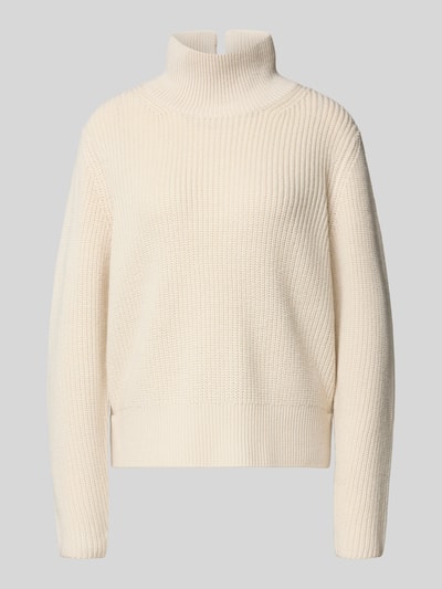 Windsor Gebreide pullover met geribde opstaande kraag Offwhite - 2