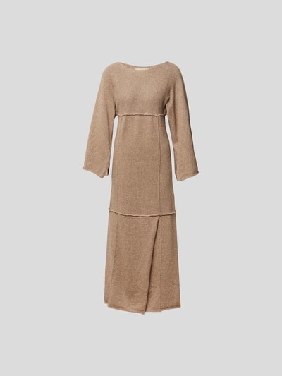 By Malene Birger Maxikleid in Grobstrick-Optik Camel 2