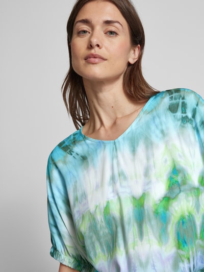 Emily Van den Bergh Blusenshirt im Batik-Look Modell 'Green Batik' Gruen 3