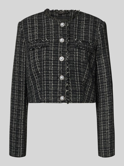 GUESS Blazer mit Rundhalsausschnitt Modell 'SANDRA' Black 2