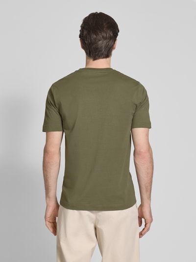Marc O'Polo Regular Fit T-Shirt aus reiner Baumwolle Oliv 5