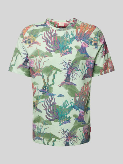 Scotch & Soda T-Shirt im Allover-Look Mint 2