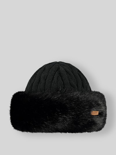 Barts Muts van wolmix model 'Eliess Hood' Zwart - 1