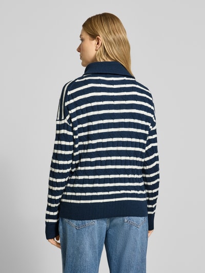 Tommy Hilfiger Regular Fit Troyer aus reiner Wolle Marine 5