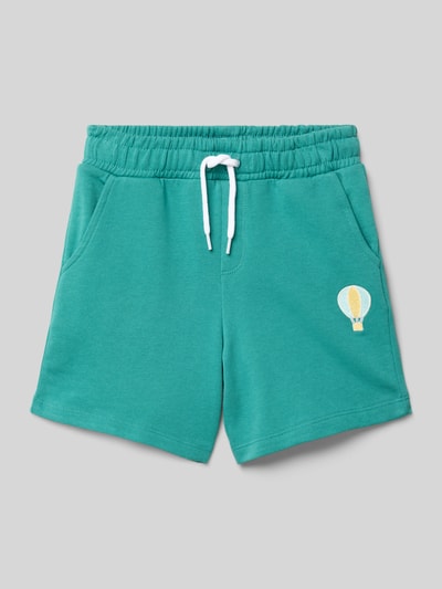 Name It Szorty z elastycznym pasem model ‘FRITZO’ Ciemnozielony 1