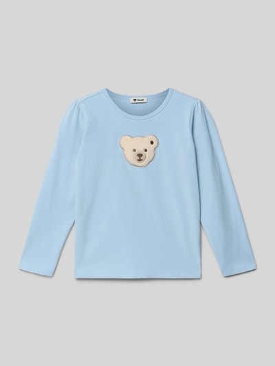 Steiff Langarmshirt mit Motiv-Stitching und Rundhalsausschnitt Bleu 1