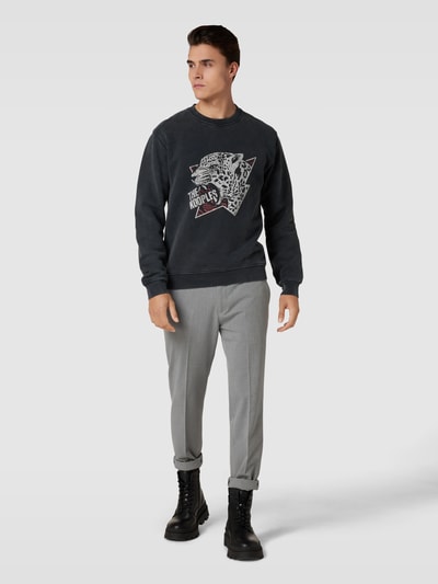 THE KOOPLES Sweatshirt mit Label-Print Black 1