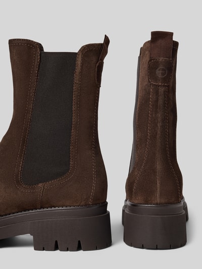 Tamaris Chelsea Boots aus echtem Leder Dunkelbraun 2