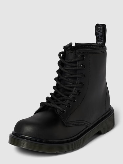 Dr. Martens Veterboots van leer met treklus, model 'SERENA' Zwart - 1