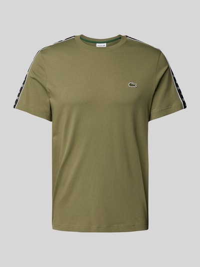 Lacoste T-shirt met labelstitching Olijfgroen - 2