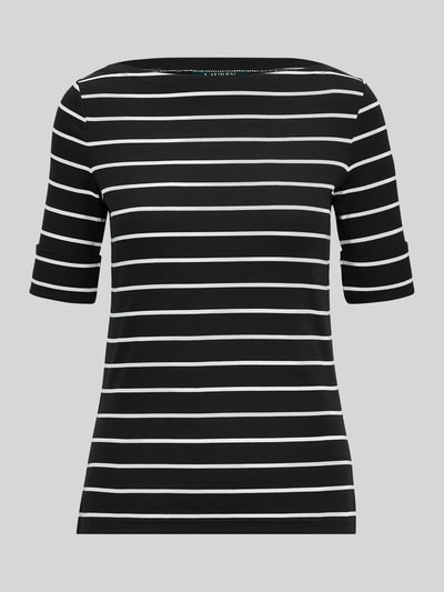 Lauren Ralph Lauren Slim Fit T-Shirt aus Baumwoll-Mix Modell 'JUDY' Black 2