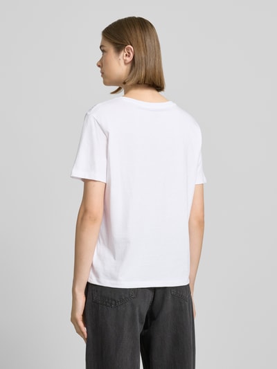 Calvin Klein Jeans T-Shirt mit Label-Print Weiss 5