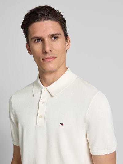 Tommy Hilfiger Regular fit poloshirt met logostitching Ecru - 3