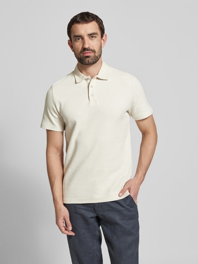 s.Oliver RED LABEL Regular Fit Poloshirt aus Baumwoll-Mix Sand 4