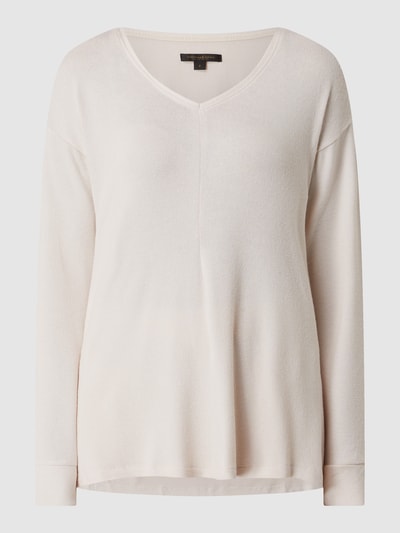 Donna Karan Longsleeve mit V-Ausschnitt  Hellrosa 2