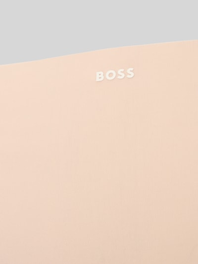 BOSS Stringi z dżerseju ze streczem model 'THONG_B.MIRAGE' Beżowy 2