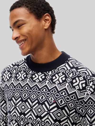 Tommy Hilfiger Pullover mit Logo-Detail Marine 3