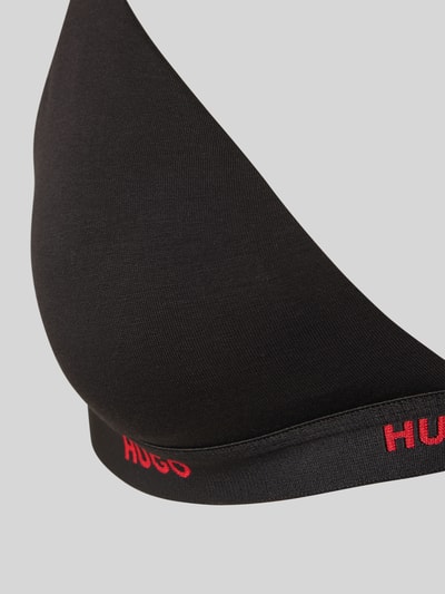 HUGO Beha van katoenmix, model 'HUGO ID TRIANGLE' Zwart - 2