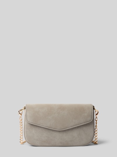 Seidenfelt Crossbody Bag mit Strukturmuster Modell 'Vanja' Hellgrau 1