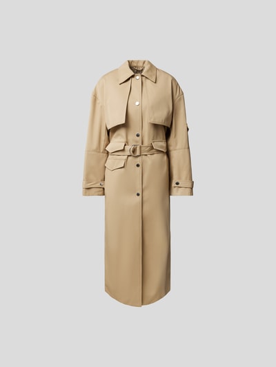 Nanushka Trenchcoat mit Umlegekragen Beige 2