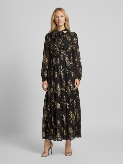 Scotch & Soda Getailleerde maxi-jurk met V-hals Zwart - 4