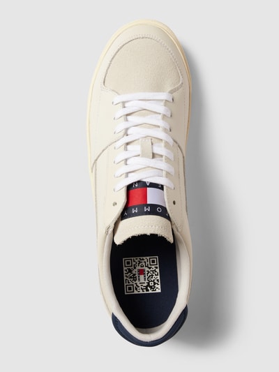 Tommy Jeans Sneakers van leermix met labeldetail, model 'VULCANCIZE' Offwhite - 4