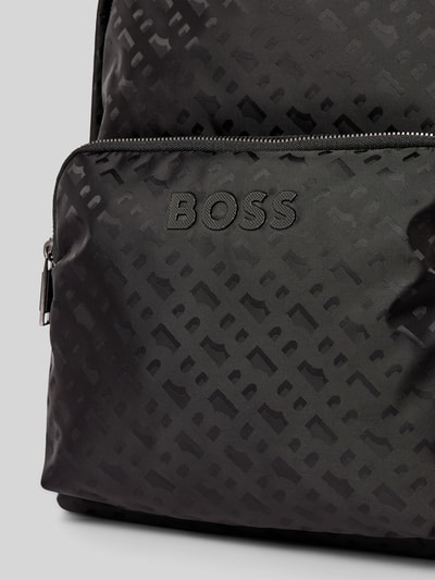 BOSS Rugzak met labeldetails, model 'Catch 3.0' Zwart - 3