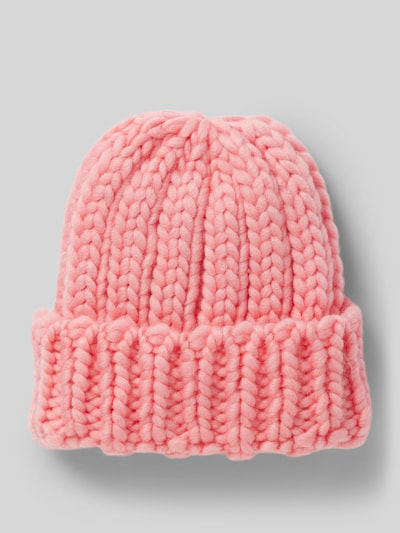 Pieces Beanie mit breitem Umschlag Modell 'JAMMA' Pink 1