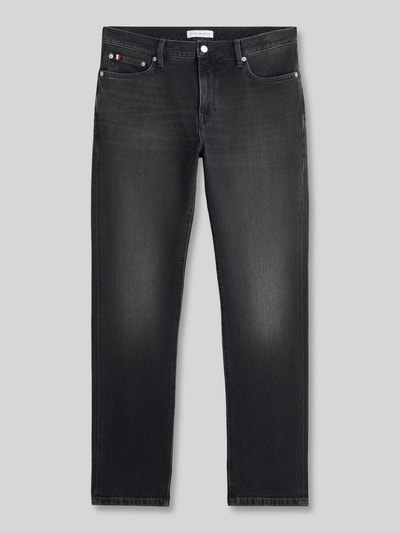 Tommy Hilfiger Slim fit straight jeans van katoenmix model 'DENTON' Antraciet - 2