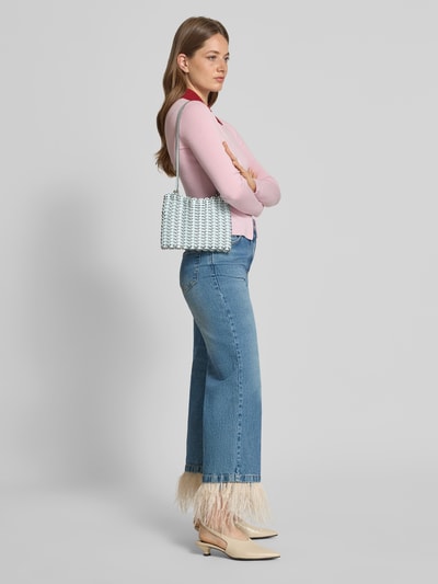 Rabanne Handtasche mit Tragehenkel Silber 1