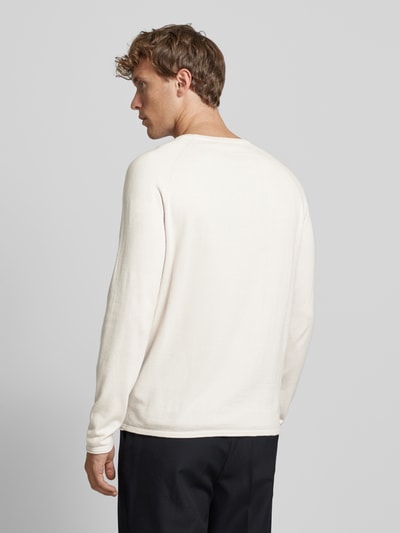 Drykorn Gebreide pullover met ronde hals, model 'Tilion' Ecru - 5