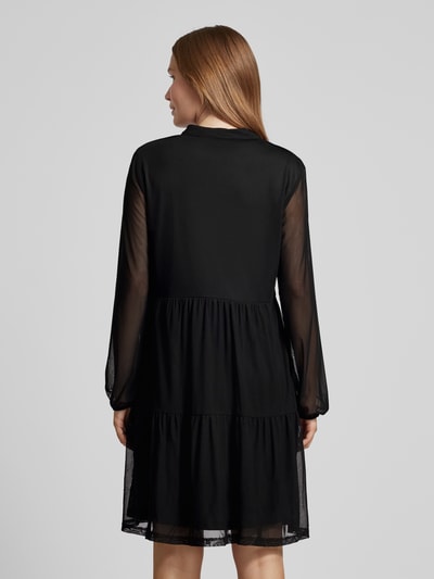 Vila Knielanges Kleid mit Schlüsselloch-Ausschnitt Modell 'VOLETTE' Black 5