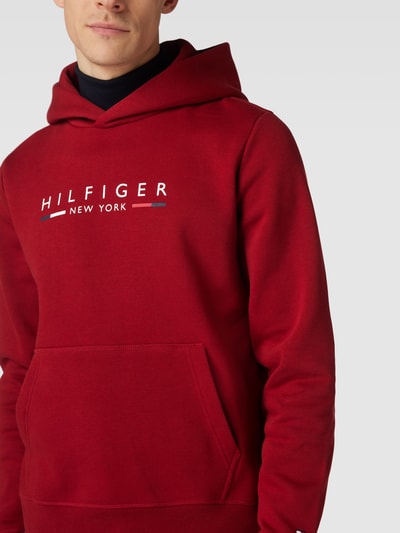 Tommy Hilfiger Hoodie mit Label-Print Rot 3