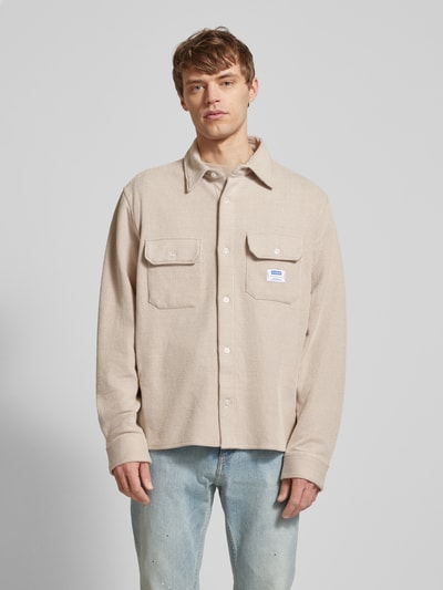 Hugo Blue Regular Fit Freizeithemd mit Strukturmuster Modell 'Ekynone' Offwhite 4