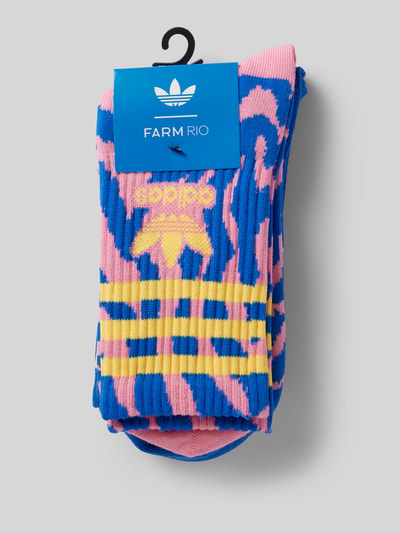 adidas Originals Skarpety z wyhaftowanym logo w zestawie 2 szt. model ‘FARM’ Beżowy 3