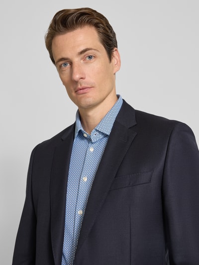 Jake*s Slim fit zakelijk overhemd met knoopsluiting Bleu - 3