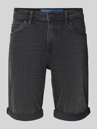 Tom Tailor Korte regular fit jeans in 5-pocketmodel Zwart - 2
