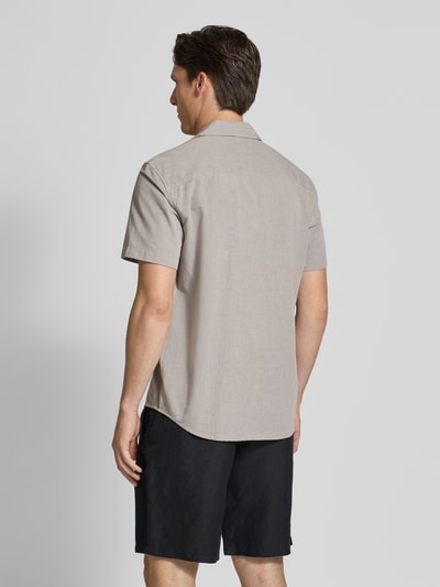 Tom Tailor Denim Relaxed Fit Freizeithemd aus reiner Baumwolle Mittelgrau Melange 5