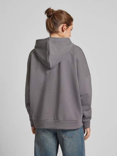 Noisy May Hoodie met ribboorden, model 'ALDEN' Grafiet - 5