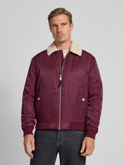 MCNEAL Regular Fit Jacke mit Umlegekragen Bordeaux 4