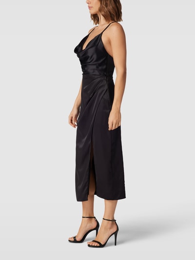 Luxuar Cocktailkleid in Wickel-Optik Black 4