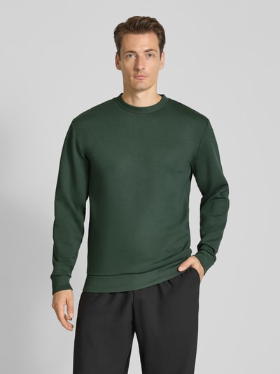 SELECTED HOMME Regular Fit Sweatshirt aus Viskose-Mix Modell 'EMANUEL' Dunkelgruen 4