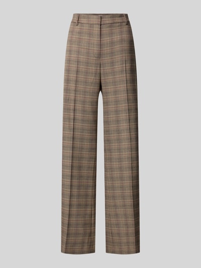 Jake*s Collection Wide Fit Schlaghose aus Viskose-Mix Schoko 2